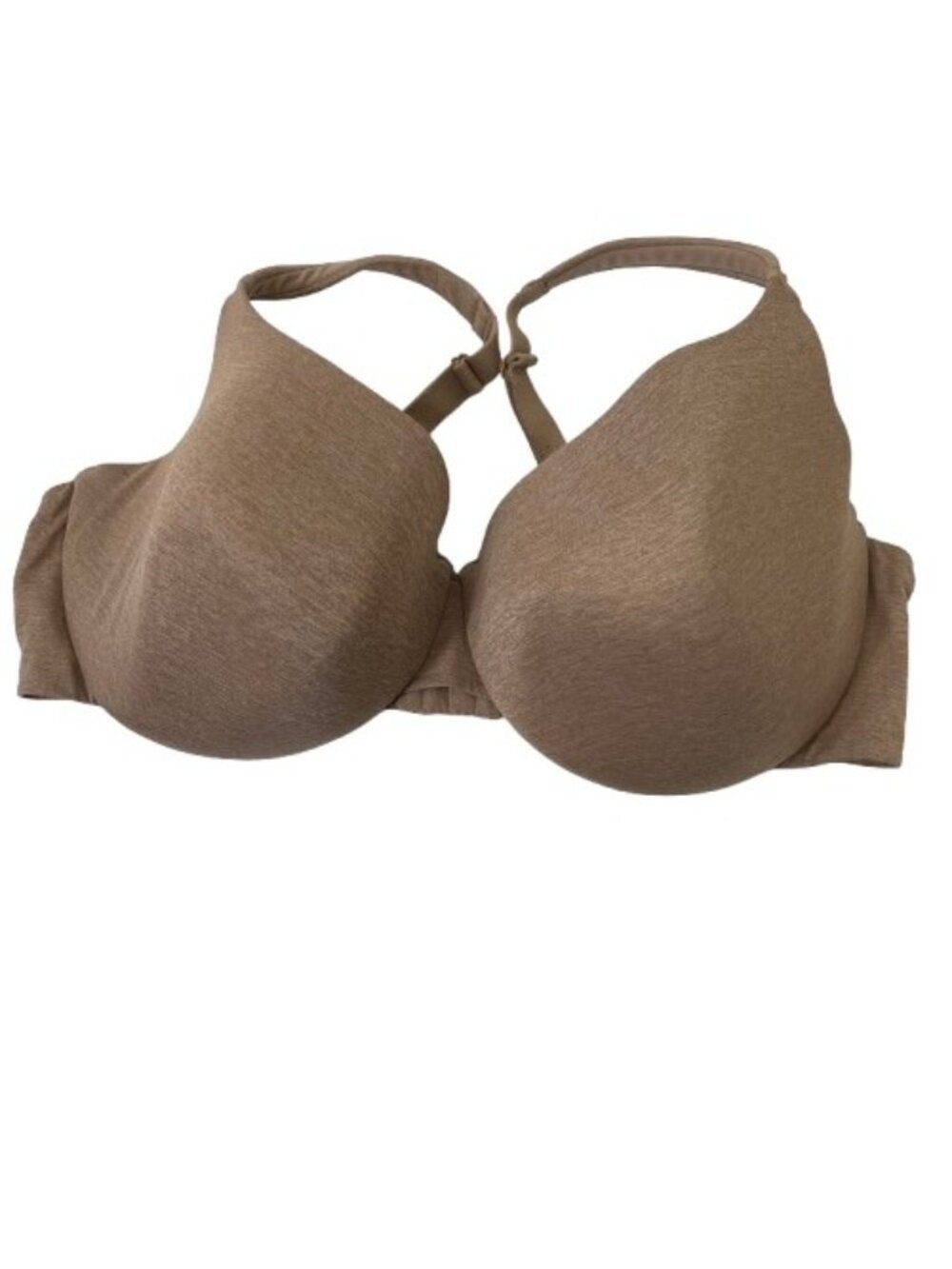 Cacique True Embrace T Shirt Bra Beige 44DDD Underwire Lightly Lined